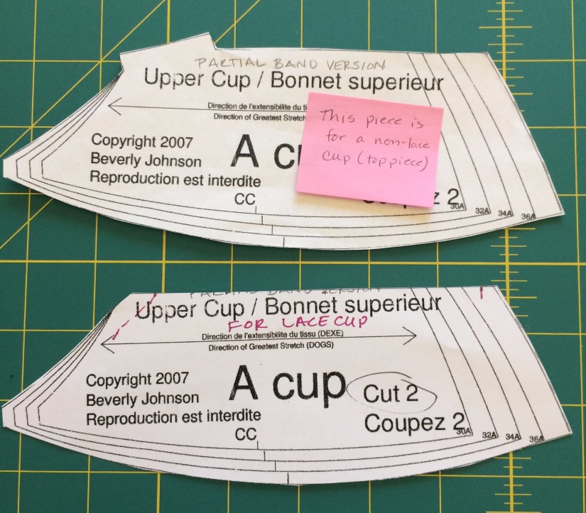 Altered Upper Cup for Lace Bra