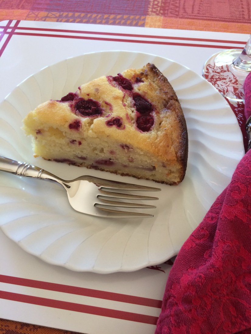 Raspberry Ricotta Cake Slice